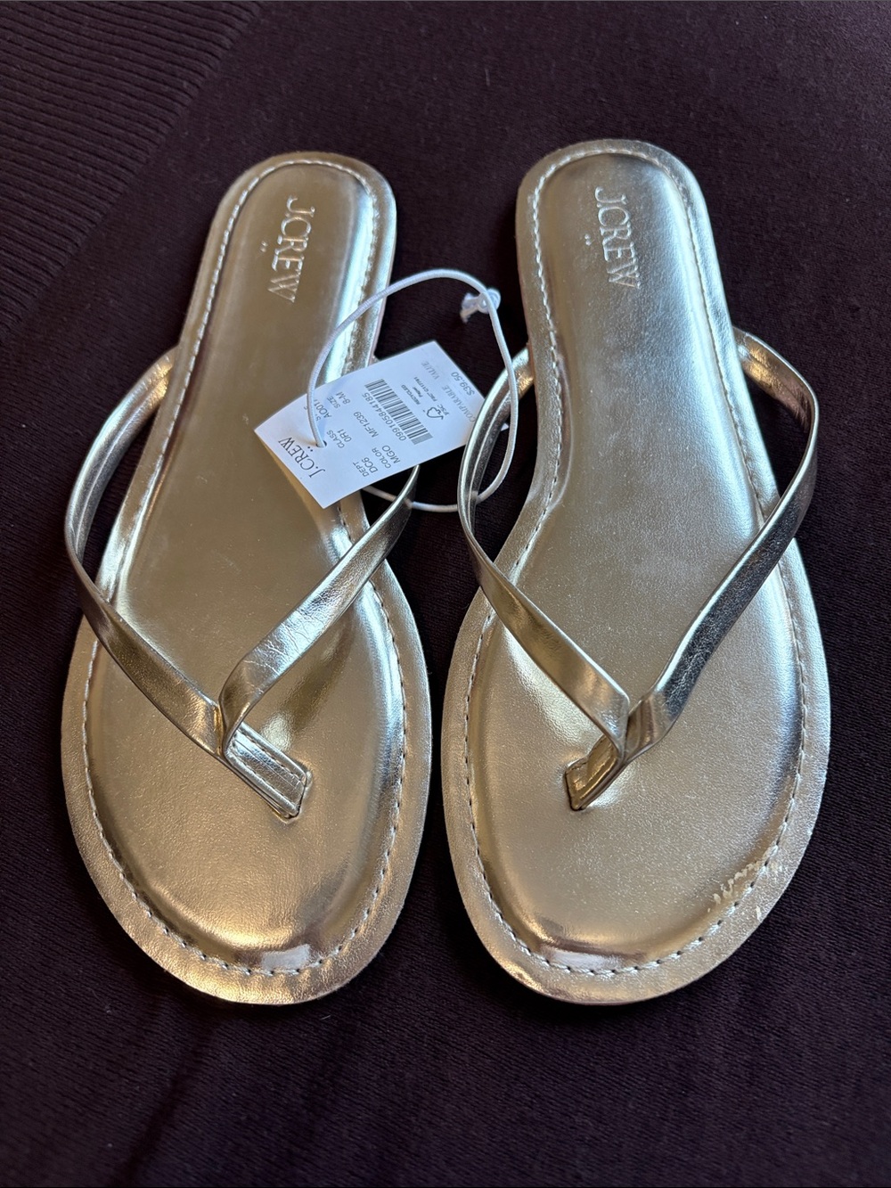 New J Crew flip flops